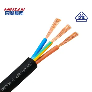 Multicore Cord 2Core 3core H07RN-F Rubber Wire Cable 0.75MM 1.5MM 2.5MM 4MM Copper flexible rubber cable