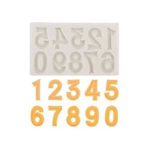 Moule à fondant alphanumérique avec chiffres anglais et arabes, décorations de gâteaux, ornements DIY, moule à chocolat pour fête d'anniversaire - Product Image 5