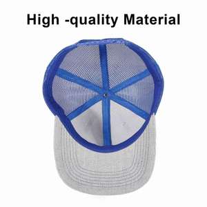 Casquettes Snapback à Visière Courbe en Gros, Casquettes Trucker en Maille Vierge à 6 Panneaux, Casquettes Trucker Personnalisées - Product Image 6