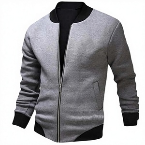 Chaqueta Bomber de Mezclilla para Hombre COOFANDY, Estilo Casual Vintage, Ligera, Resistente al Viento, con Cierre, Cuello Alto, Logotipo Frontal, Bordada en Algodón para Invierno - Product Image 2