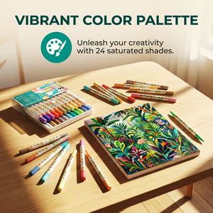<span class=keywords><strong>Pennarelli</strong></span> <span class=keywords><strong>Acrilici</strong></span> 48 Colori, 24 Pennelli Morbidi a Doppia <span class=keywords><strong>Punta</strong></span> e Doppio Colore, Materiali Artistici Professionali per Fai da Te e Artigianato - Product Image 4