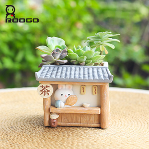 Maceta de Estilo Japonés para Suculentas Roogo Travel, Decoración de Escritorio, Estuche para Almacenamiento de Bolígrafos, Aplicación para Jardín y Hogar, Regalo para <span class=keywords><strong>Estudiantes</strong></span> - Product Image 2