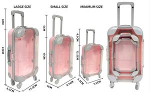 Mini-Koffer für Lip gloss Gepäck box Wimpern etui Wimpern Klare Box Große Kapazität Feder <span class=keywords><strong>m</strong></span>äppchen Christmas Candy Plastic Box - Product Image 6