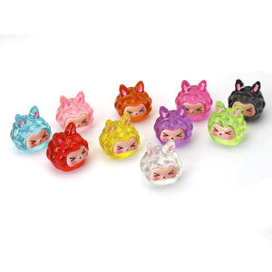 Promoción de reducción de precio 3D medio luminoso hecho a mano DIY accesorios resina creativa coche adornos al por mayor - Product Image 4