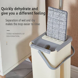 Venta directa <span class=keywords><strong>de</strong></span> fábrica, lavado manos libres <span class=keywords><strong>de</strong></span> alta calidad con dos cabezales <span class=keywords><strong>de</strong></span> tela <span class=keywords><strong>de</strong></span> microfibra para limpieza <span class=keywords><strong>de</strong></span> suelos, fregona plana manos libres - Product Image 5