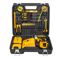 Perceuse-visseuse électrique 21V, batterie Li-ion, perceuse sans fil, kit d'outils, perceuse électrique de haute qualité