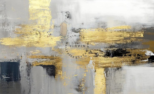 Papier peint mural auto-adhésif imperméable pour chambre à coucher, texture peinture dorée, art abstrait moderne, taille personnalisée - Product Image 4