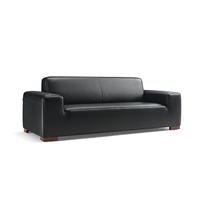Ensemble de canapés sectionnels en cuir italien de luxe modernes meubles de bureau de direction pour réception de visiteurs pour salon chambre d'hôpital