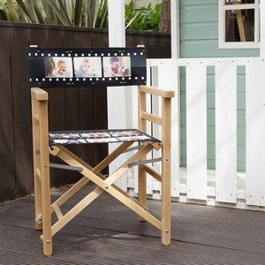 Silla de Director Plegable con Impresión Digital Personalizada de Primera Calidad, Estructura de Madera de Haya, para Jardín de Villa, Alojamiento Premium y Recepción - Product Image 2