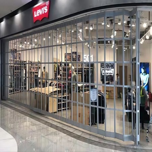 Thương mại hiện đại nhôm Polycarbonate trượt accordion gấp Mall hội trường cửa nội thất Windproof an toàn phân vùng có thể gập lại - Product Image 2