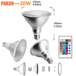 Dropshipping OEM <span class=keywords><strong>E27</strong></span> <span class=keywords><strong>LED</strong></span> <span class=keywords><strong>COB</strong></span> Không Thấm Nước Ip65 Vườn Ánh Sáng 20 Wát Rgb <span class=keywords><strong>Led</strong></span> <span class=keywords><strong>Par38</strong></span> - Product Image 3