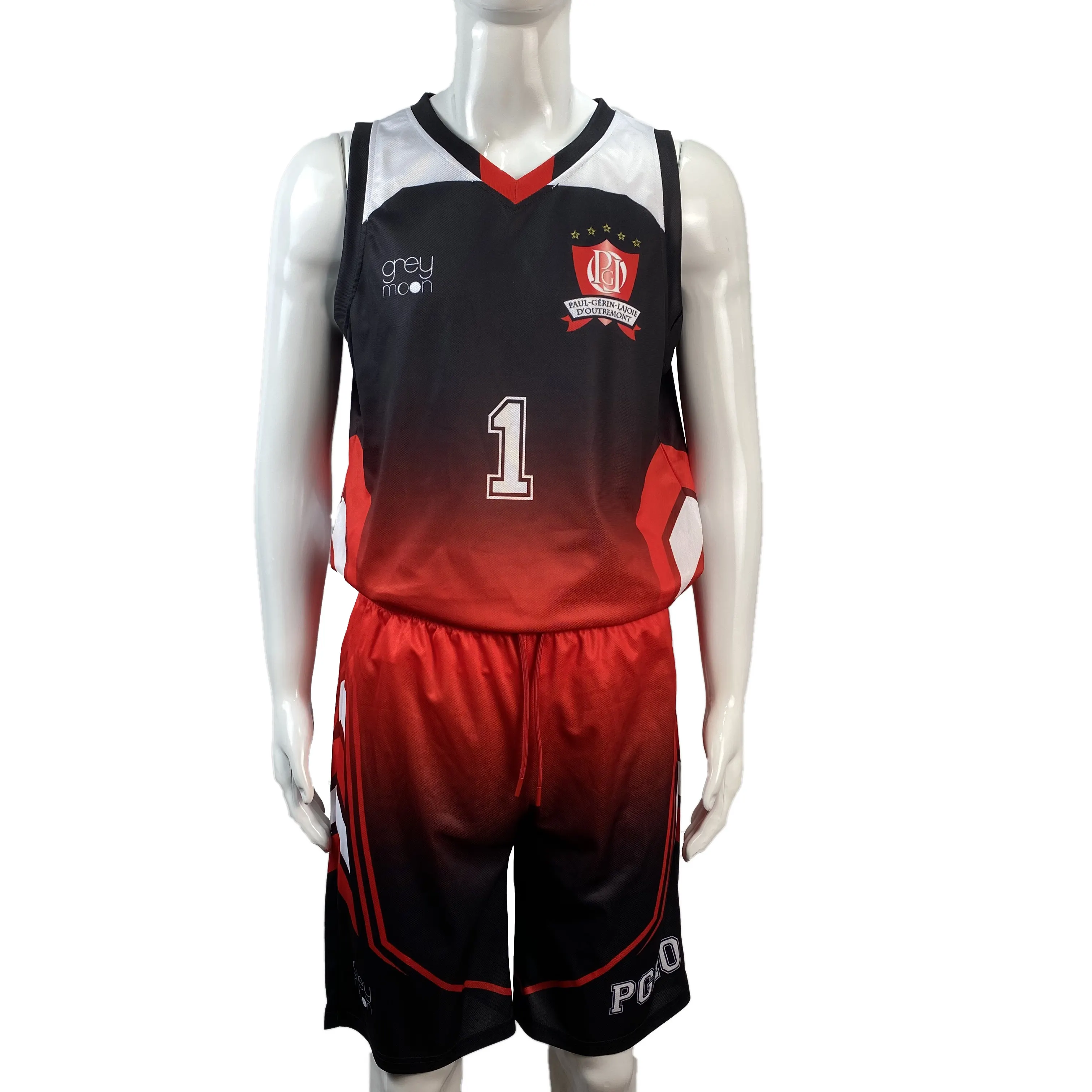 reversible men blank basketball wear design color red set jerseys and shorts 21/22 custom sublimated basketball uniform