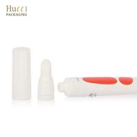 Tube souple vide personnalisé D19 10 ml pour cosmétiques, crème pour les yeux, huile à lèvres, gloss, avec applicateur en céramique