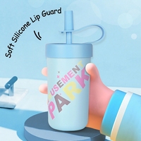 Bouteille d'eau isotherme imprimée Parc d'attractions Kawaii, en acier inoxydable 304, double paroi sous vide, avec paille, anti-fuite, sans BPA, 12-24 heures