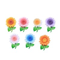 Petites breloques en résine fraîche en forme de tournesol pour coques de téléphone DIY, accessoires pour pinces à cheveux, fleurs de marguerite, décoration intérieure