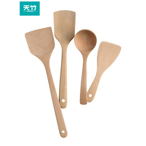 Truzo Wooden Spatula Beechwood Non Stick Cooking Utensil For Frying Wok Stirring Food - Product Image 4