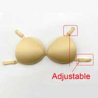 Vente en gros usine : Accessoires de maillot de bain et de bikini, inserts de soutien-gorge suspendus, coussinets triangulaires en éponge amovibles, bonnets de soutien-gorge détachables avec crochets