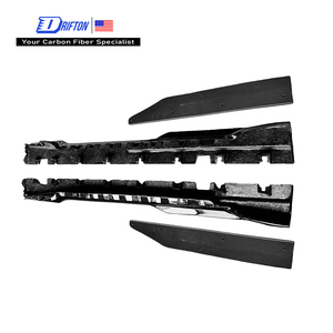 สเกิร์ตข้างคาร์บอนไฟเบอร์ทรง Drifton Dark Horse SC รุ่นใหม่ สำหรับ Ford Mustang Gen7 S650 ปี 2024 ขึ้นไป - Product Image 1