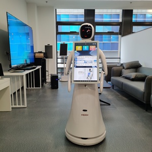 Robot de service Amy de qualité industrielle avec 3 caméras, protection IP54, autonomie de 10 heures, écran HD pour la surveillance de la sécurité publique - Product Image 4