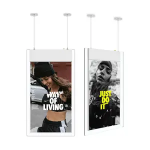 Dual Side High Brightness Window Display Screen Ceiling Hanging Digital Advertising Shop Window LCD Display Screen Double Side