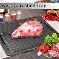 Plaque en alliage d'aluminium pour décongélation rapide de viande et de steak surgelés, antiadhésive, écologique, compatible lave-vaisselle