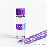 Flacon de parfum en verre 3 ml avec étiquette, flacon testeur 2 ml, flacon rechargeable 3 ml, mini flacon écologique 5 ml, coffret cadeau de parfum 10 ml, emballage de vente au détail
