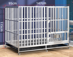 Grande <span class=keywords><strong>cage</strong></span> pour chien en acier inoxydable 304 super solide de haute qualité - Product Image 6