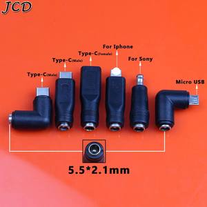 Prise d'alimentation femelle DC 5.5*2.1mm 5.5x2.1mm vers Type <span class=keywords><strong>C</strong></span>/Micro <span class=keywords><strong>USB</strong></span>/pour iphone mâle pour prise <span class=keywords><strong>Sony</strong></span> pour ordinateur portable <span class=keywords><strong>adaptateur</strong></span> secteur cc - Product Image 1