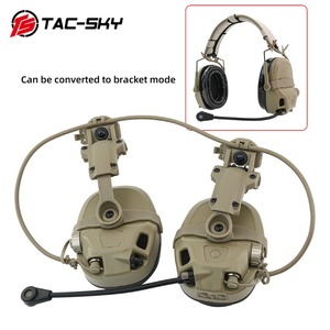 TS TAC-SKY Tactical TSAMP Headset Doppel kommunikation Elektronische Ohren schützer Outdoor Jagd Schießen Gehörschutz Headset - Product Image 3