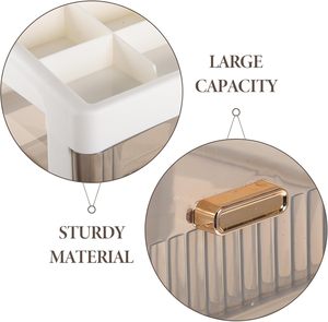 Luxury Cosmetics Desk Storage Box PP Material Rectangle Desktop Dust-proof <b>Rack</b> Lipstick Skin Care Mask Cross-Border <b>Plastic</b> - Product Image 6