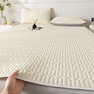 Extra lang tweepersoons matras van 100% polyester met hoeslaken van microvezel, geschikt voor studenten slaapzalen, koel en verfrissend model - Product Image 3