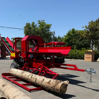 Processeur de bois de chauffage horizontal rapide Allemagne Canada États-Unis avec scie à chaîne