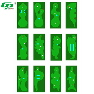 Chất Lượng Cao Chuyên Nghiệp Golf Thực Hành Đào Tạo Hỗ Trợ Lớn Golf Đặt Màu Xanh Lá Cây Tùy Chỉnh Thực Hành Trong Nhà Ngoài Trời Golf Đặt Mat - Product Image 3