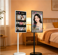 TV Pintar 32/27 Inci Portabel Layar Sentuh Smart TV Android 13 4K 120Hz LED Putih LCD Display DLNA untuk Home Cinema dan Game