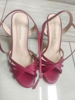 Chaussures de salsa et de tango en cuir rouge personnalisées Evkoodance pour femmes, talon fin, doublure en coton, livraison rapide, nouvelle arrivée, mode danse