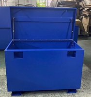 Boîte à outils extérieure personnalisée en fer, étanche et verrouillable, pour le stockage dans les camions et garages