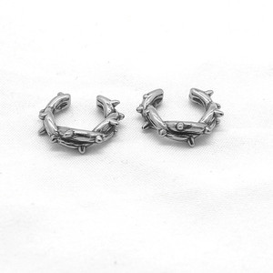 yunnique Clip-on <b>Earrings</b> Spike Shape Titanium Steel Minimalist Ear Clips For Men And Women Fashion Jewelry 316 Stainless Steel - Product Image 2