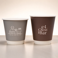 Impression personnalisée, motifs librement conçus, gobelets à paroi simple, gobelets à double paroi, gobelets à café jetables pour boissons chaudes