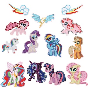 Patch <span class=keywords><strong>de</strong></span> broderie <span class=keywords><strong>de</strong></span> dessin animé pour enfants, bricolage polyvalent, <span class=keywords><strong>licorne</strong></span>, pâte <span class=keywords><strong>de</strong></span> tissu, petit cheval, fer - Product Image 1