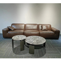 Ensemble de canapés de bureau sectionnels en cuir moderne, structure en bois massif, éponge haute densité, couleur personnalisée, marque BOSUN, mobilier commercial