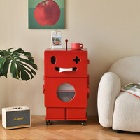 Meja Samping Robot Modern, Meja Sudut, Kabinet Samping Sofa, Meja Nakas Penyimpanan, Kabinet Pajangan Seni Kreatif, Kabinet Dekoratif