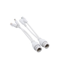 IP66 PoE Splitter 10/100Mbps Dapat Dipilih Output 12V/24V Power Over Ethernet Adapter untuk CCTV Dome/Bullet Camera & Wireless Bridge