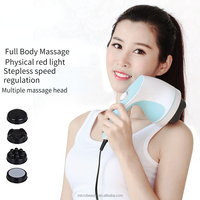 Marteau de massage multifonctionnel PULI MB-603B vibrant pour brûler les graisses du corps entier Masseur à 4 têtes en maille CE ROHS FCC