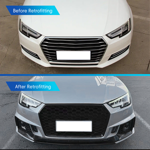 Kit carrosserie avec lèvre de calandre avant/arrière et feux antibrouillard pour Audi A4 RS4 2017-2019, nouveau, fixation par boulons, ajustement universel, amélioration - Product Image 2