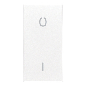 White Wall <b>Switch</b> Button O I Symbol 2.2 In Length 4.42 In Width 0.6 In Height - Product Image 1