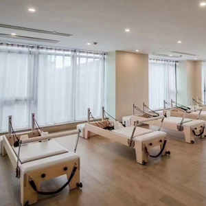 CZFIT Reformer de Pilates Plegable, Equipo de Madera de Roble, Arce y Haya, Plegable para Gimnasio, Profesional, Comercial, para Estudio de Pilates, Moldeamiento Corporal - Product Image 5