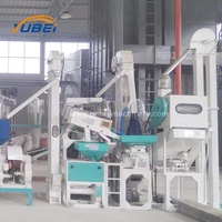 Machine de traitement de riz 1 tonne par heure, ligne de production compacte de rizerie 1000 kg/h, blanchisseur de riz