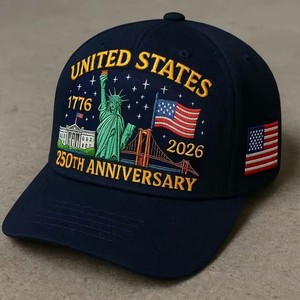 Casquette réglable rétro délavée <span class=keywords><strong>pour</strong></span> le 250e anniversaire des États-Unis, avec motif Aigle <span class=keywords><strong>chauve</strong></span>, en tissu standard, style patriotique américain - Product Image 5