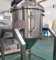 Mélangeur à ruban vertical de qualité sanitaire 500L en acier inoxydable pour l'industrie alimentaire et chimique