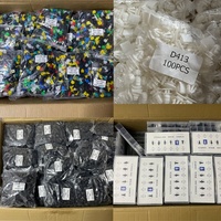 500 pièces de clips de fixation pour rivets d'usine, attaches de pare-chocs automobiles de haute qualité, clips de voiture et attaches en plastique assortis